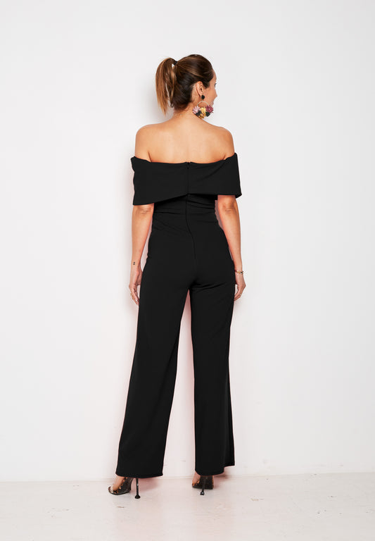 Black Bardot Jumpsuit