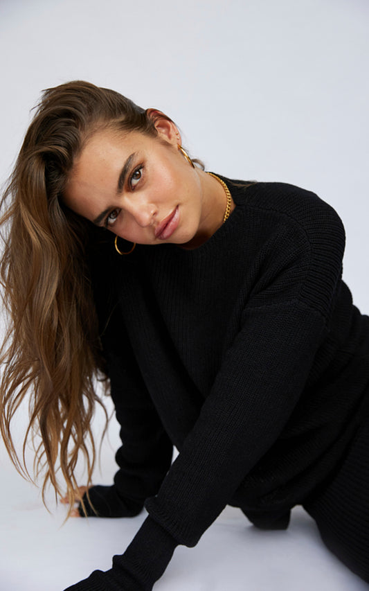 Black Knitted Jumper