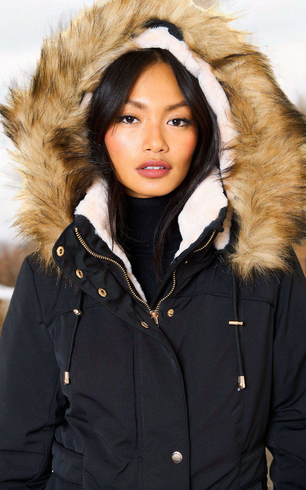 SERENA Faux Fur Trimmed Parka