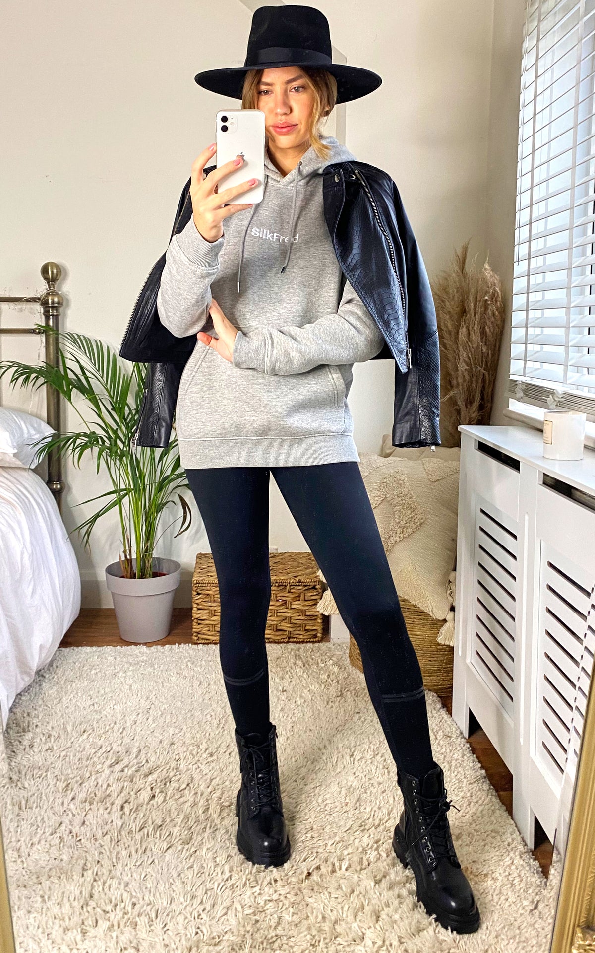 Logo Hoodie In Grey