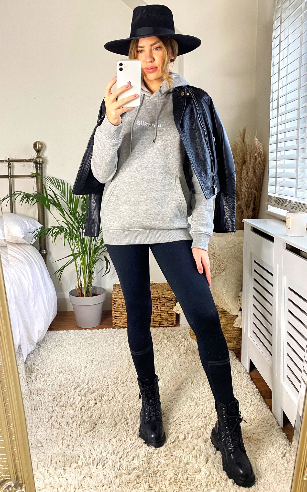 Logo Hoodie In Grey