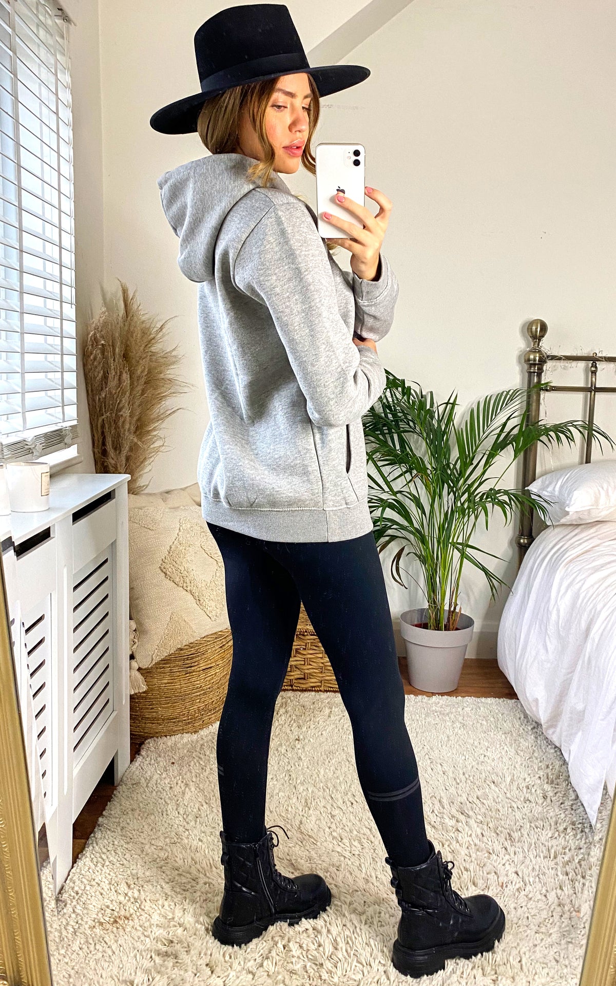 Logo Hoodie In Grey