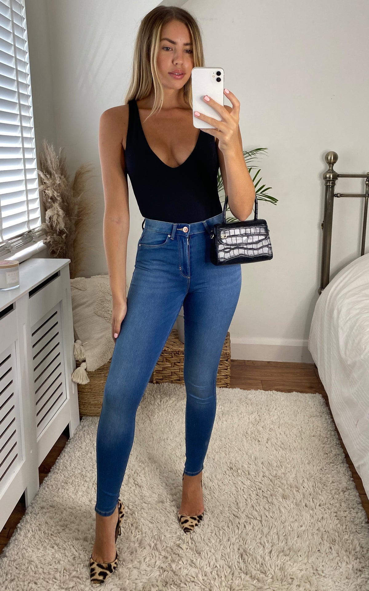 Skinny Jean with High Waist in Blue
