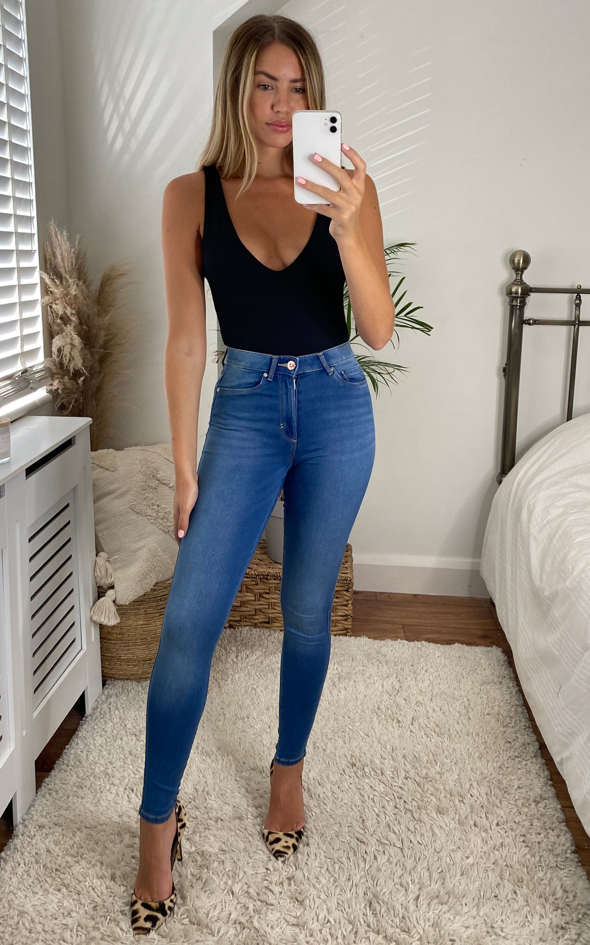 Skinny Jean with High Waist in Blue