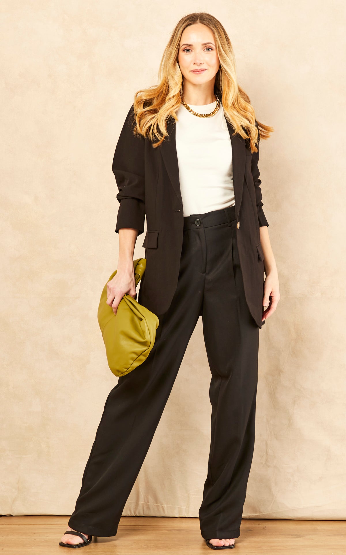Single Breast Blazer in Black
