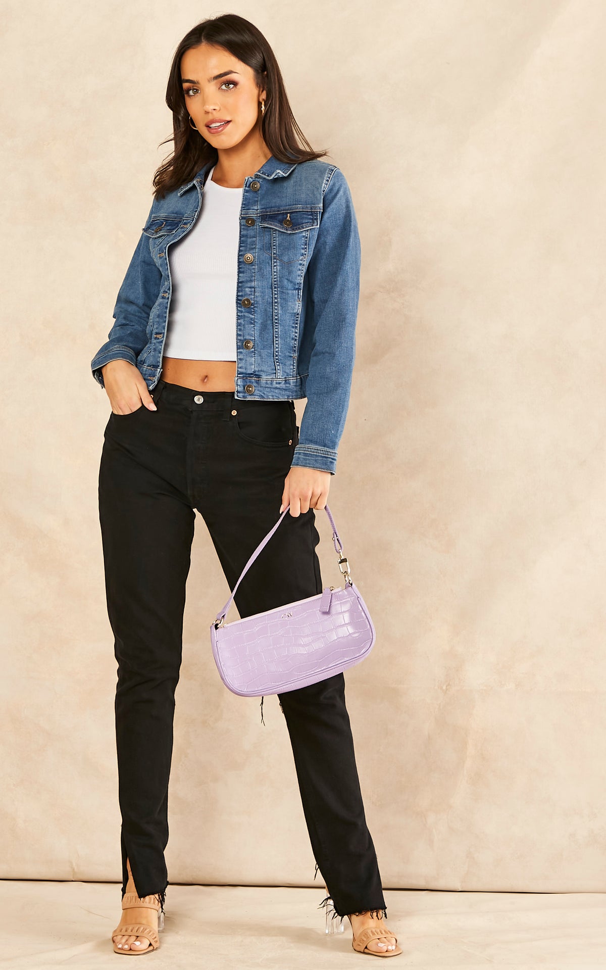 Denim Jacket in Medium Blue