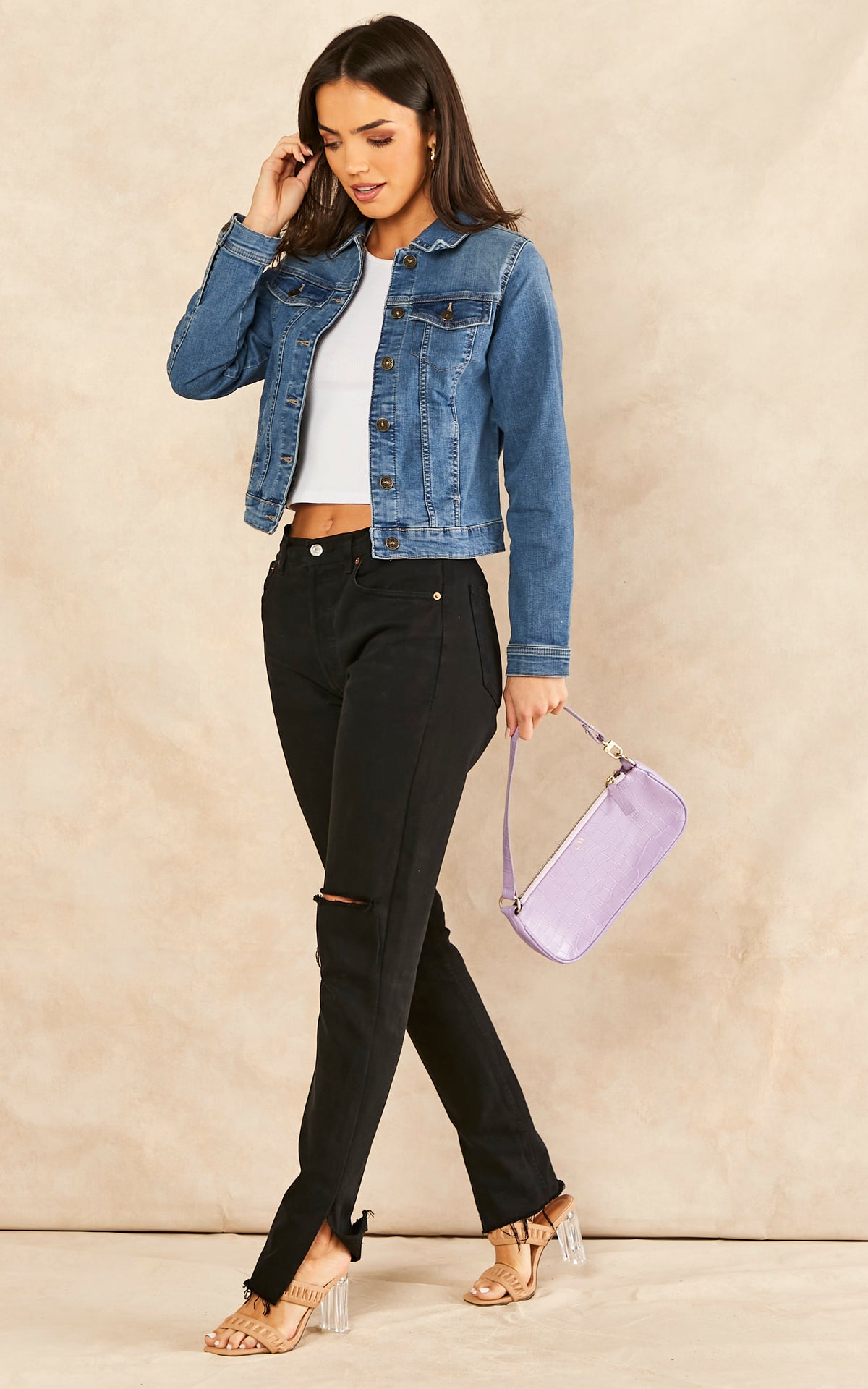 Denim Jacket in Medium Blue