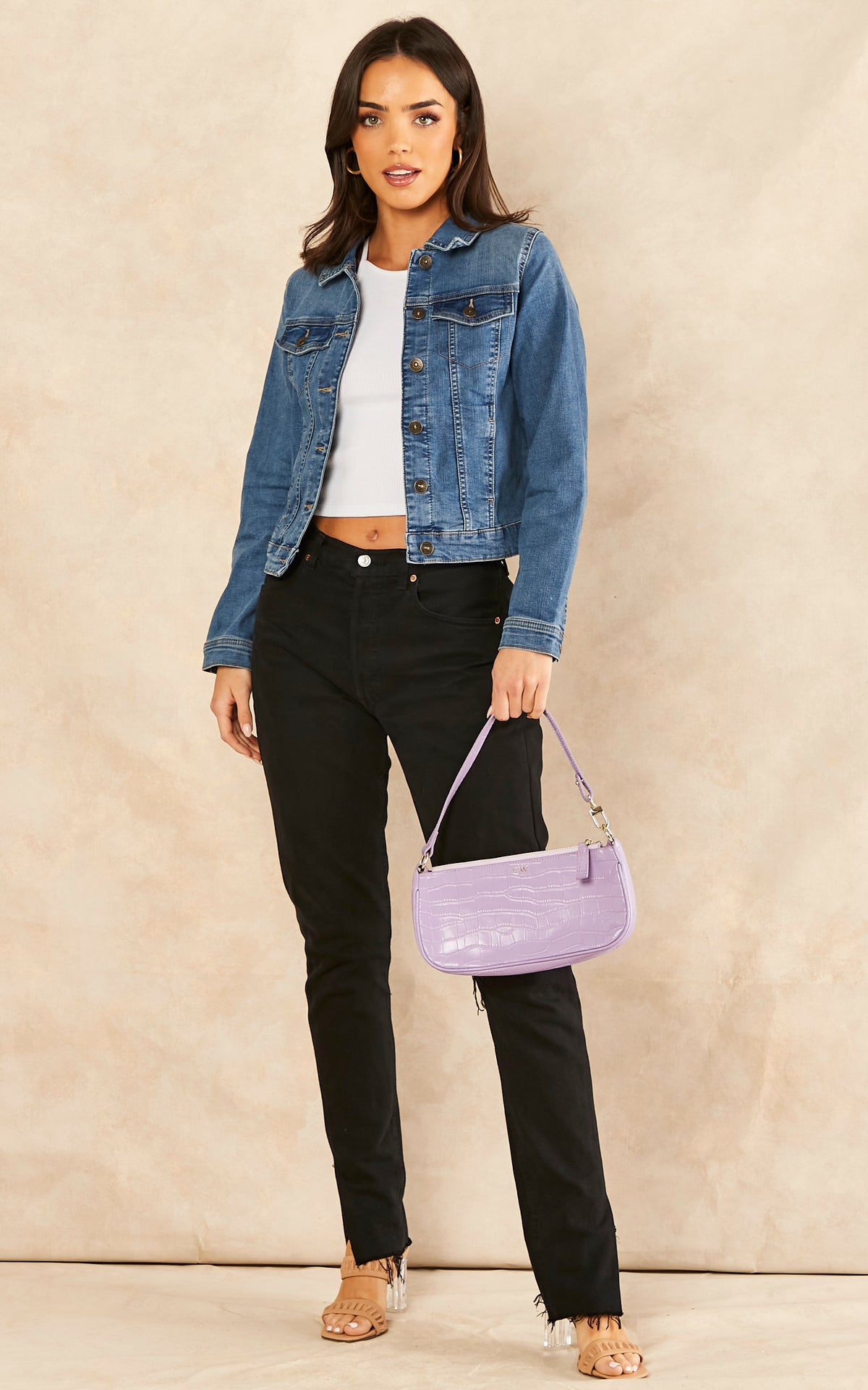 Denim Jacket in Medium Blue