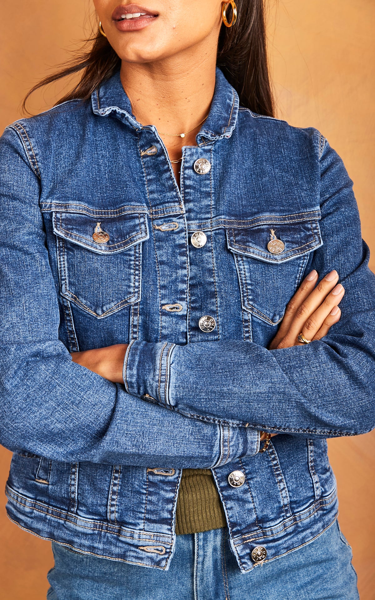 Denim Jacket in Medium Blue