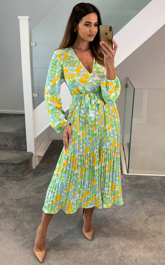 Fathomless Dress in Yellow Floral