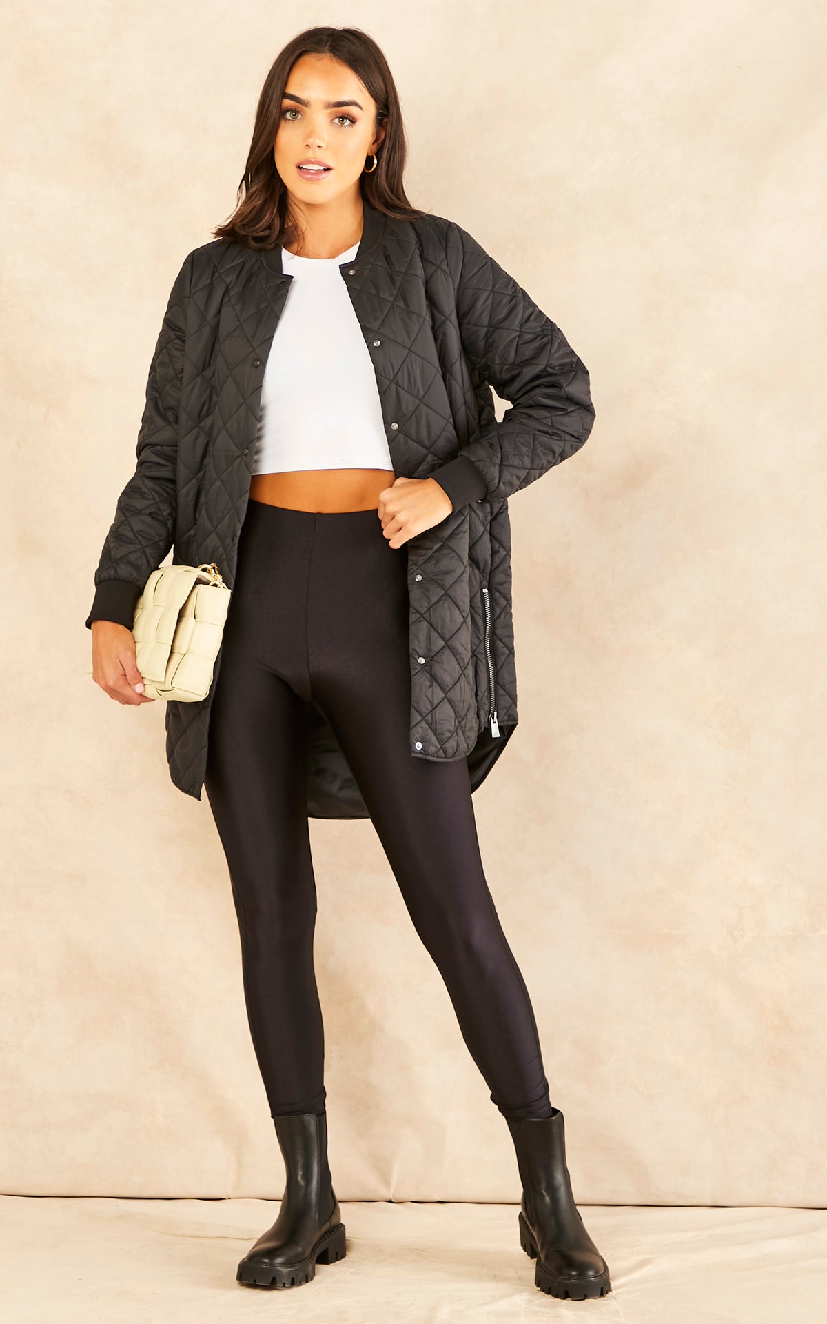 Quilted Jacket in Black