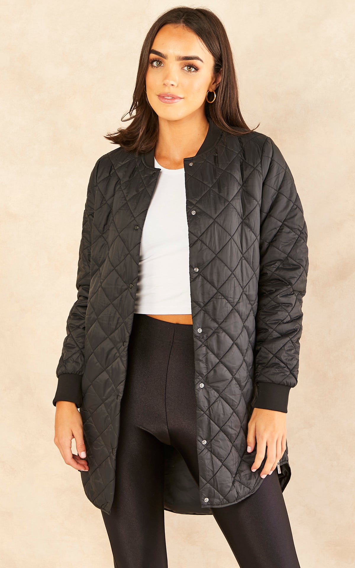 Quilted Jacket in Black