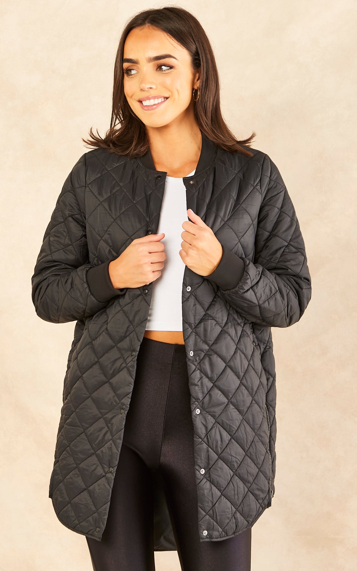 Quilted Jacket in Black