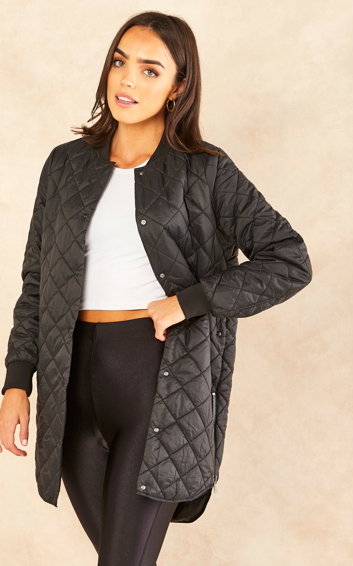 Quilted Jacket in Black