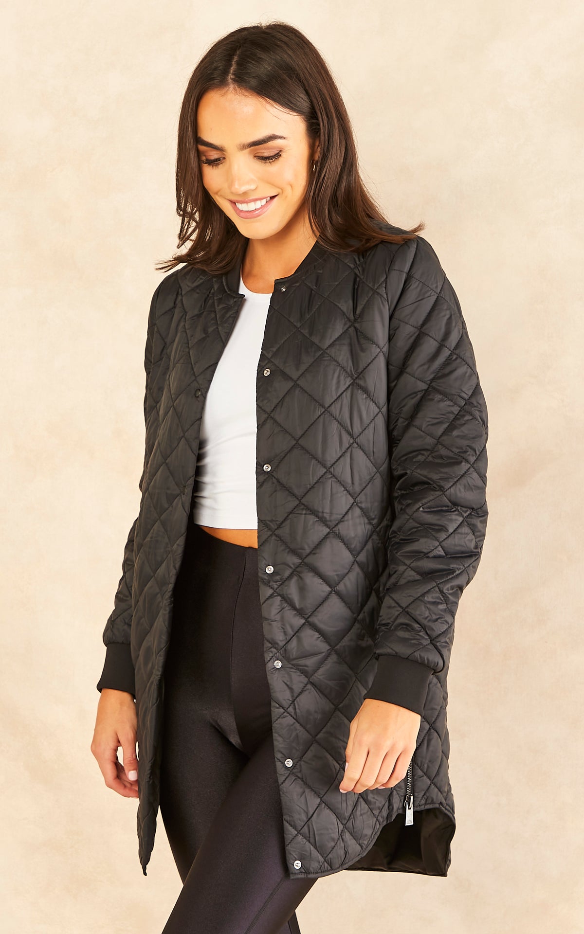 Quilted Jacket in Black
