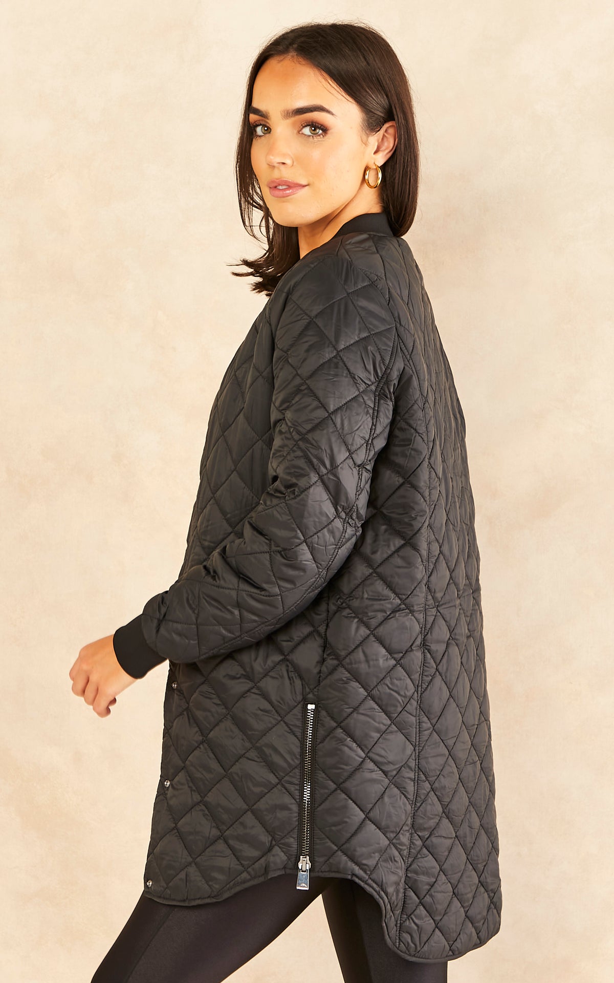 Quilted Jacket in Black