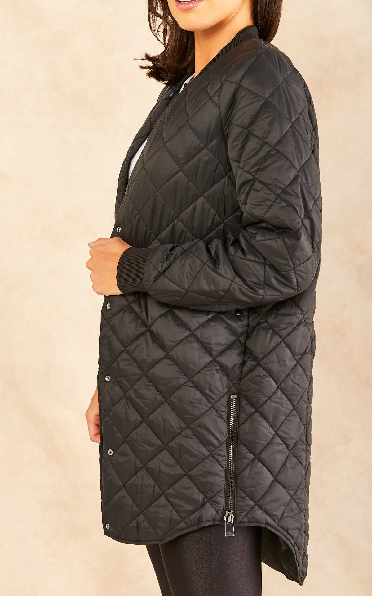 Quilted Jacket in Black