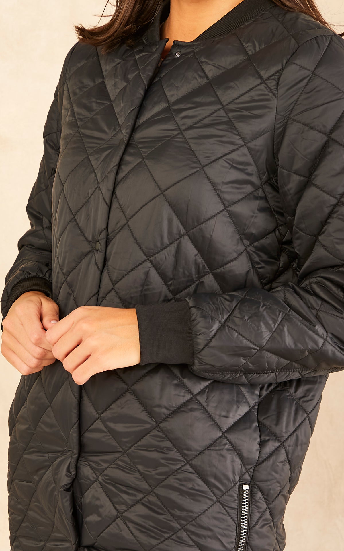 Quilted Jacket in Black