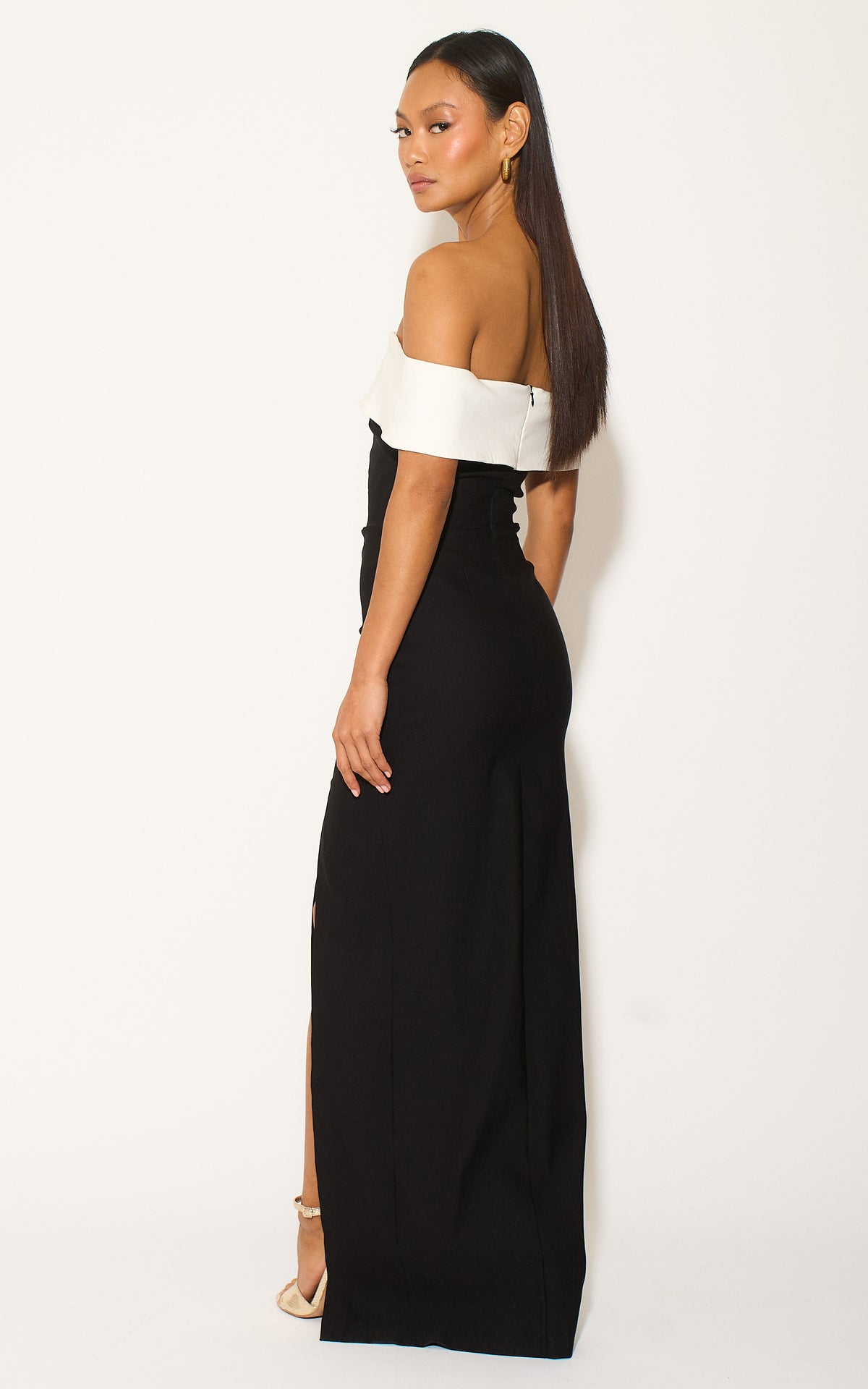 Lya Black Contrast Maxi Dress