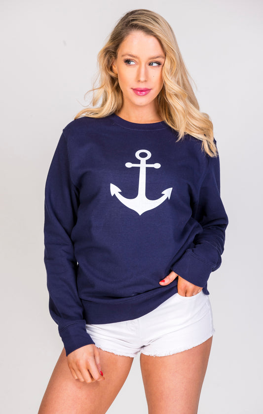 ANCHOR jumper in navy blue