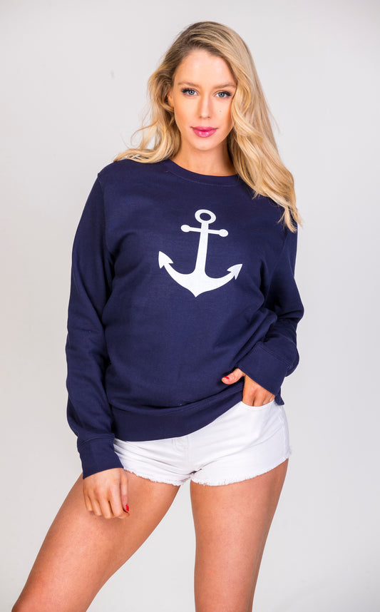 ANCHOR jumper in navy blue