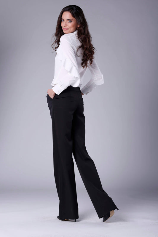 Black Loose Leg Trousers