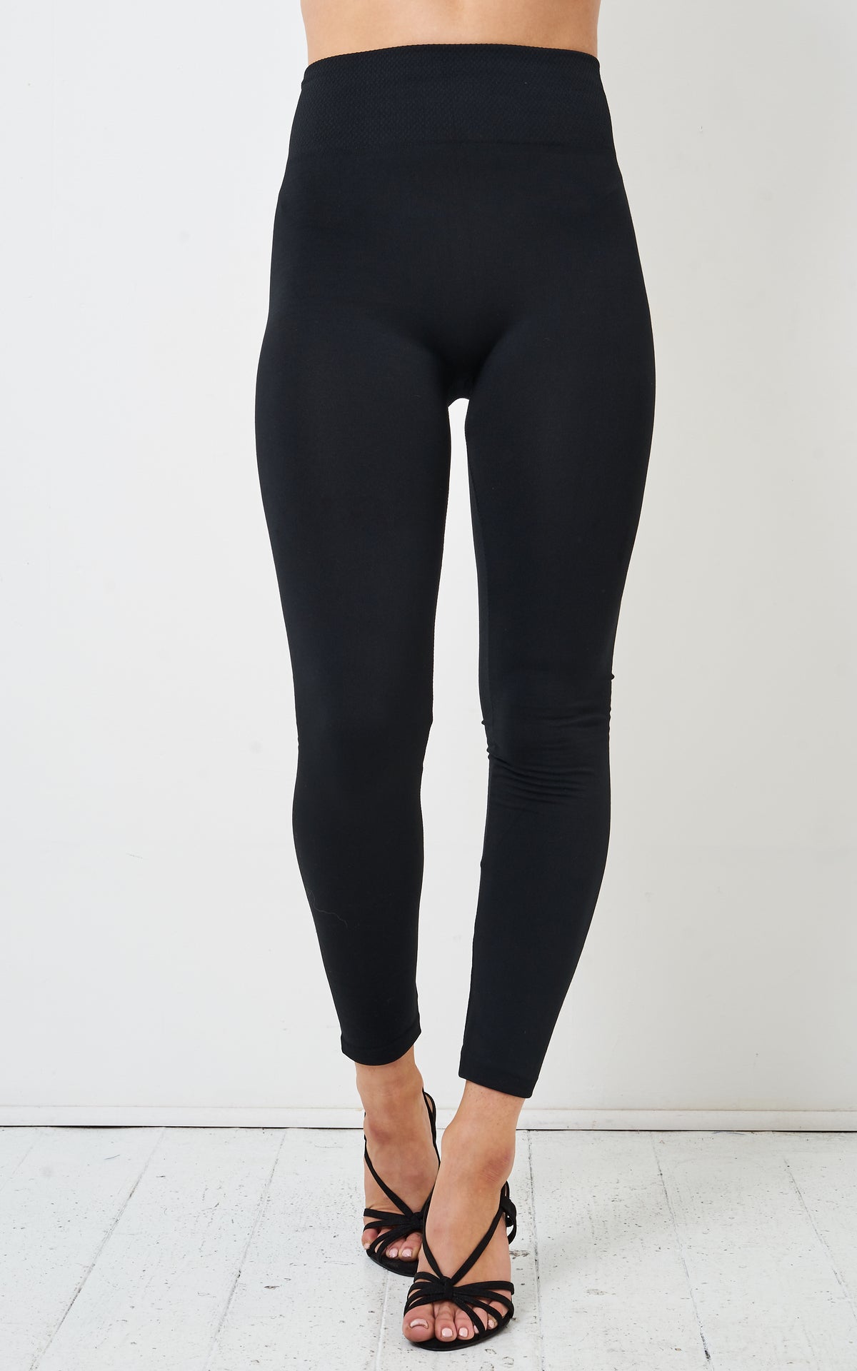 Black High Waist Stretch Leggings