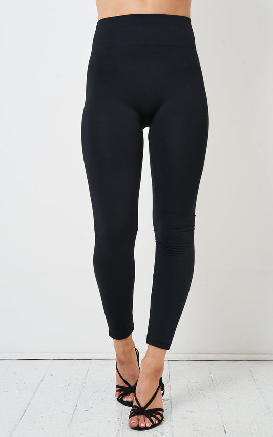 Black High Waist Stretch Leggings