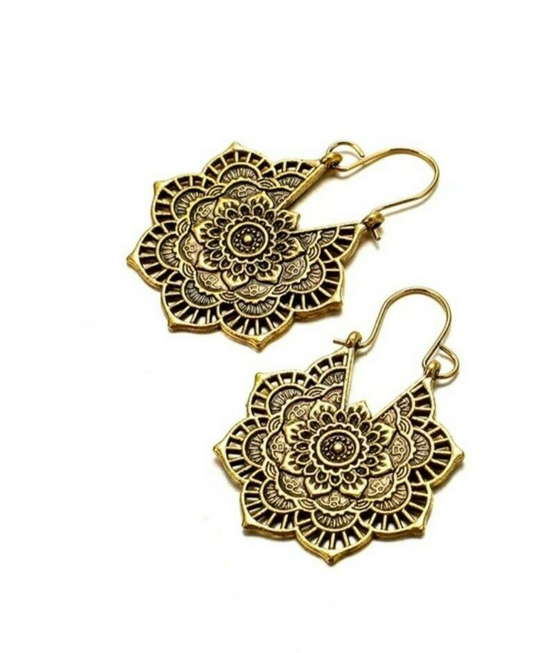 Boho Ethnic Earrings - Vintage Sun Star