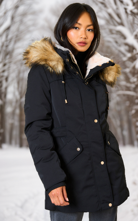 SERENA Faux Fur Trimmed Parka